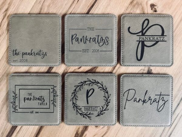 Engraved Coaster Set - Image 3